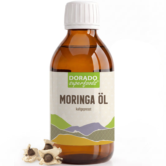 Moringa Öl kaltgepresst | 250ml | Behenöl aus Moringa Oleifera Samen | rein & naturbelassen