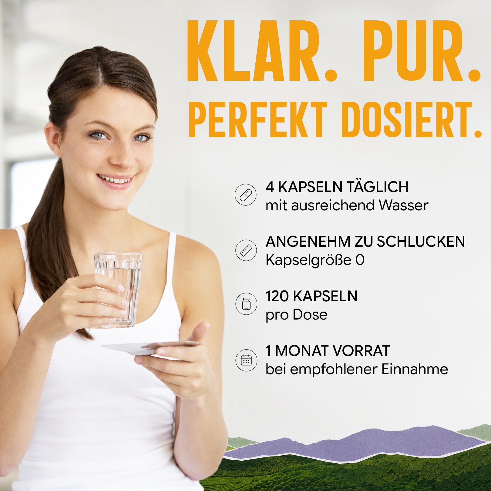 Beta Glucan Kapseln hochdosiert | 440mg | 40:1 Extrakt | 70% Beta-Glucane | 120 vegane Kapseln