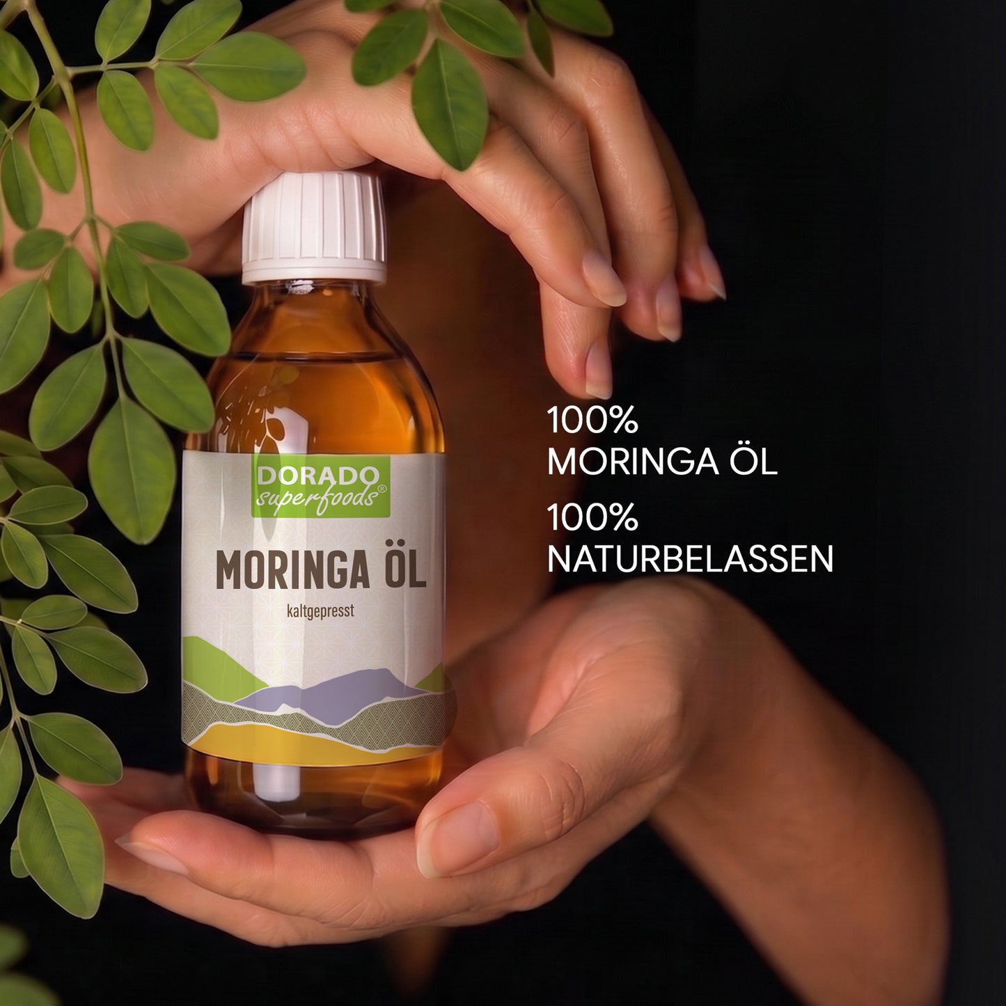 Moringa Öl kaltgepresst | 250ml | Behenöl aus Moringa Oleifera Samen | rein & naturbelassen