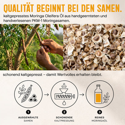 Moringa Oleifera Behenöl | 100ml | kaltgepresst | frei von Zusätzen