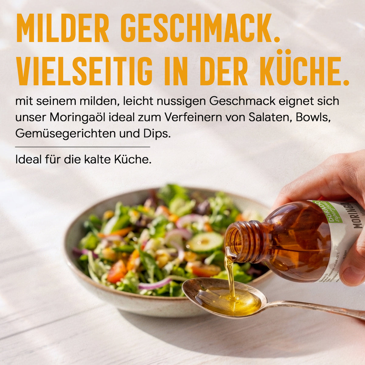Moringa Öl kaltgepresst | 250ml | Behenöl aus Moringa Oleifera Samen | rein & naturbelassen
