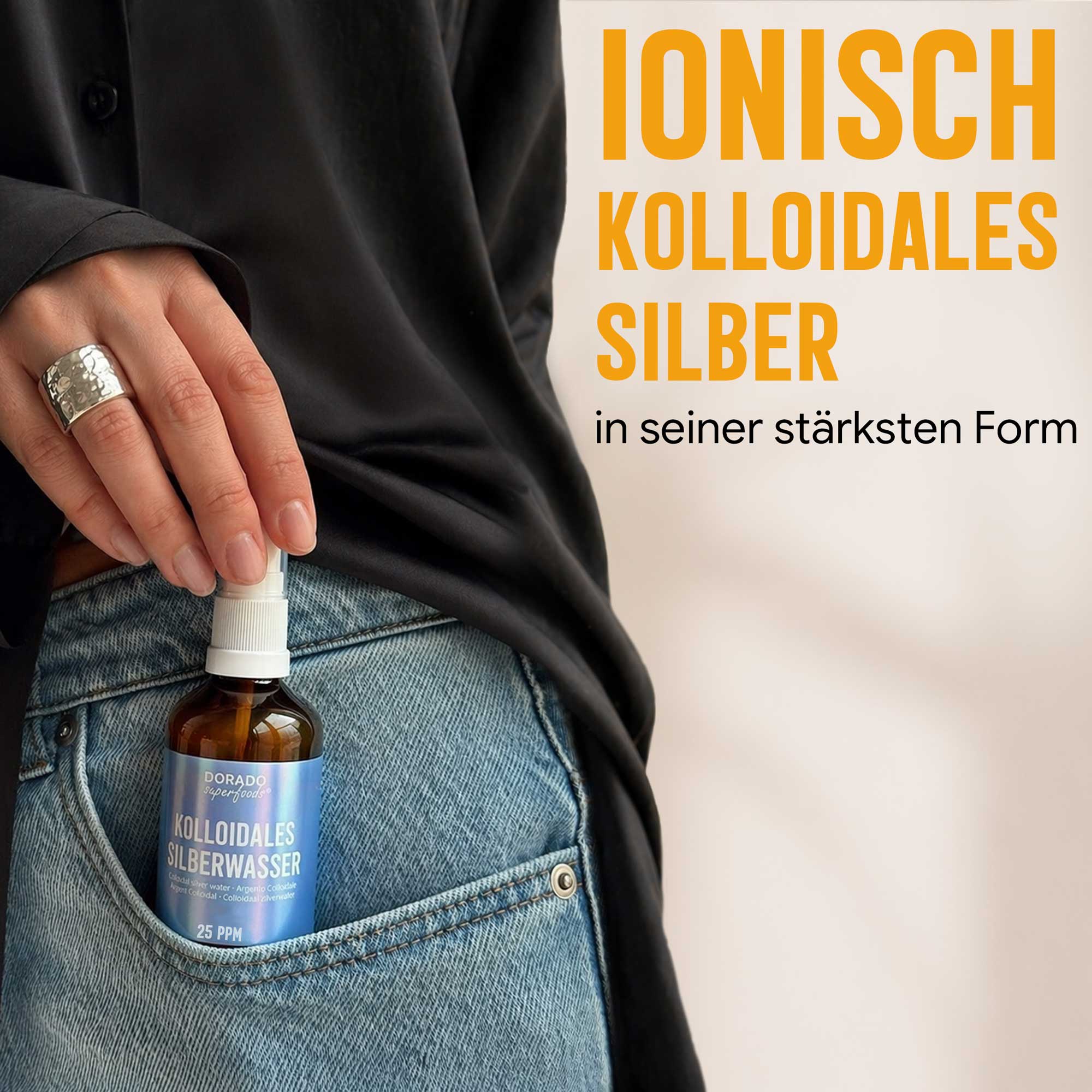 kolloidales Silber Silberwasser 25 PPM Spray - 100 ml
