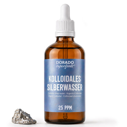 kolloidales Silber Silberwasser 25 PPM mit Pipette - 100 ml