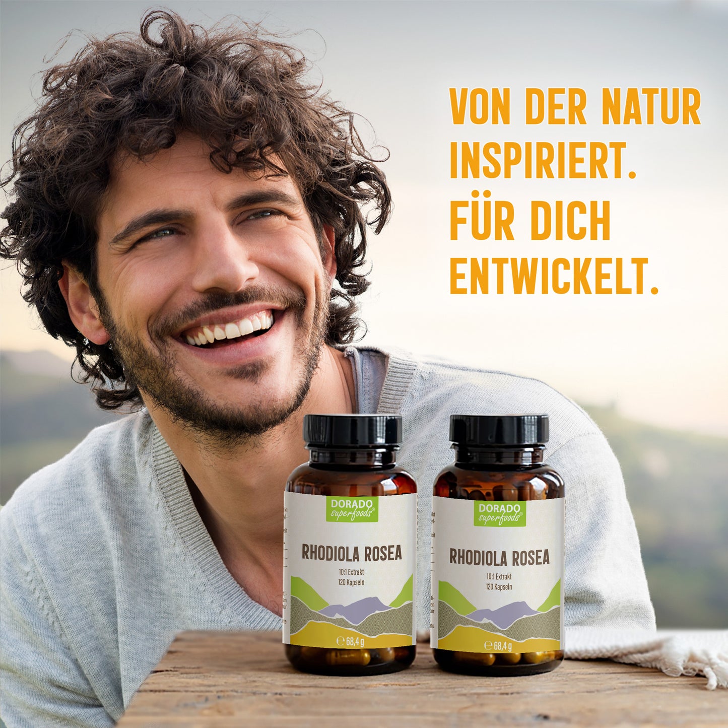 Rosenwurz Kapseln – 470 mg Rhodiola rosea Extrakt | 5 % Salidroside – 120 Stück 4-Monatsvorrat